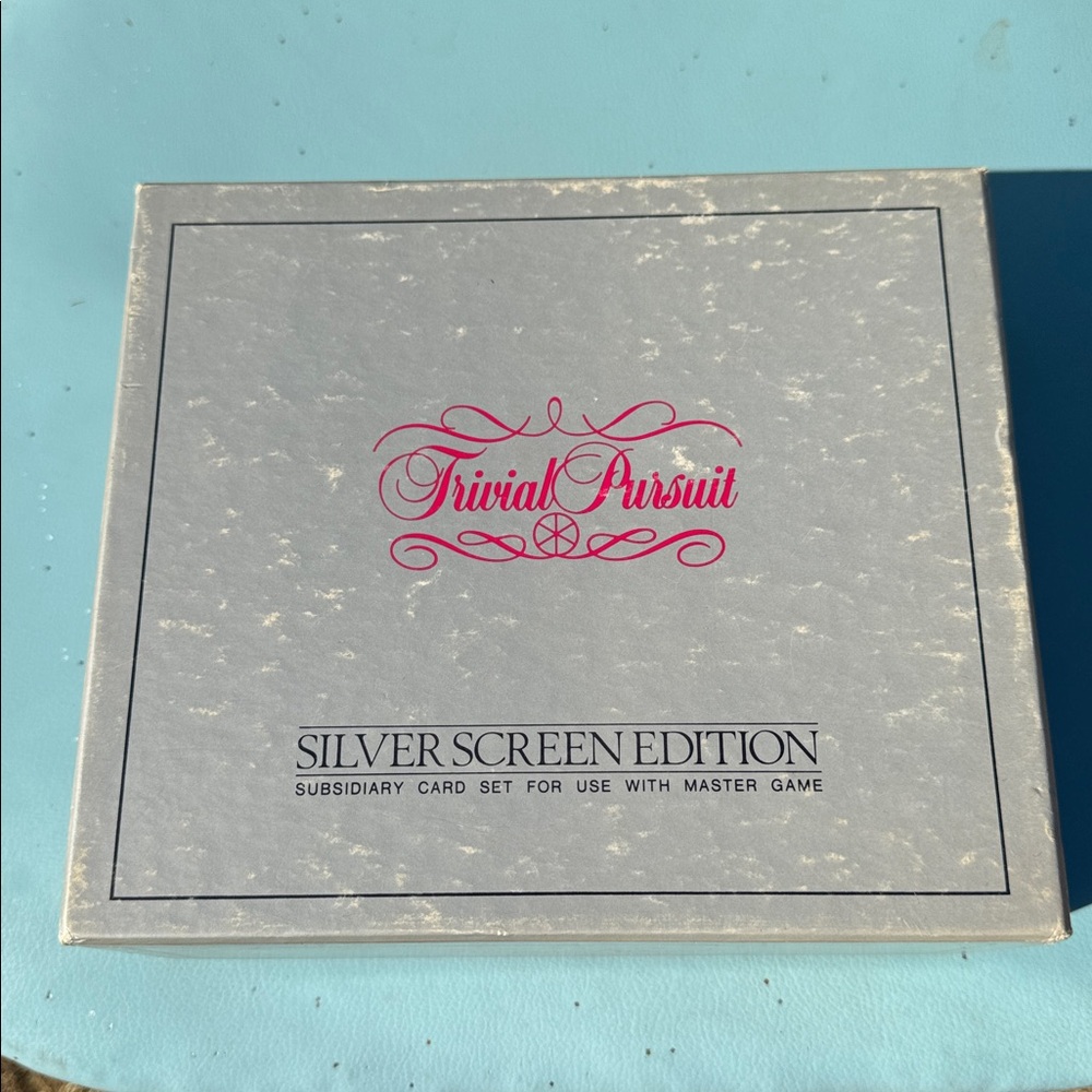 Trivial pursuit silver screen edition subsidiary card set. 1982